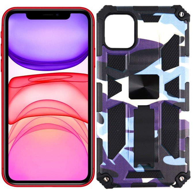 Чохол Shockproof Camouflage для Apple Iphone 11 Синій