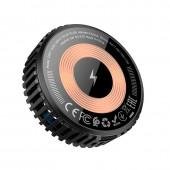 Беспроводные ЗП Hoco CW57 Air-cooled magnetic wireless fast charger Black
