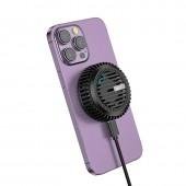 Беспроводные ЗП Hoco CW57 Air-cooled magnetic wireless fast charger Black