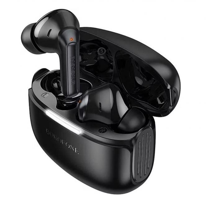 Наушники Bluetooth Headset Borofone FQ9 Plus Peaceful ANC+ENC Black