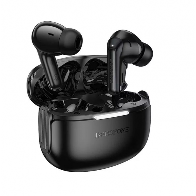 Наушники Bluetooth Headset Borofone FQ9 Plus Peaceful ANC+ENC Black-1
