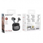 Наушники Bluetooth Headset Borofone FQ9 Plus Peaceful ANC+ENC Black