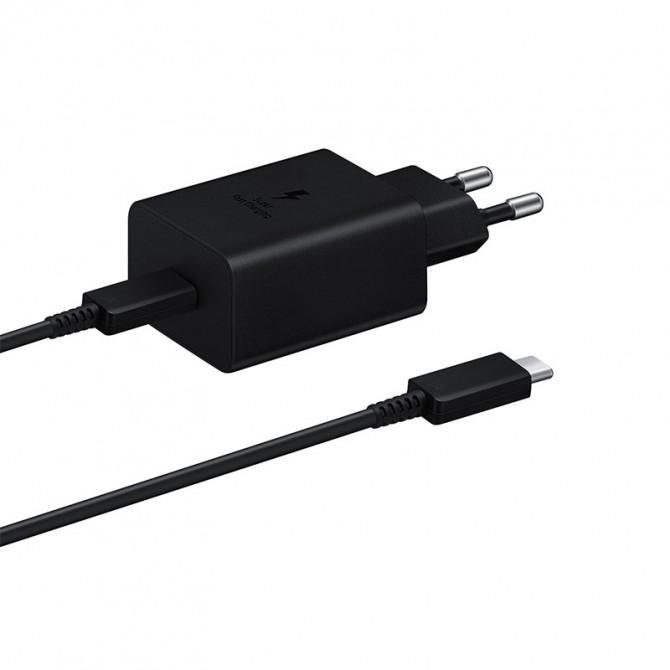 Сетевое зарядное устройство USB Quality Samsung 45W + cable Type-C Black