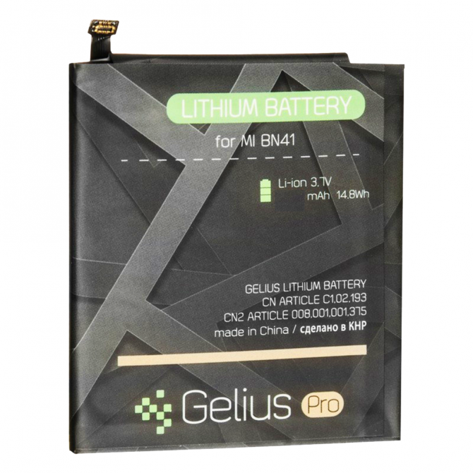 Акумулятор Gelius Pro для Xiaomi BN41 (Redmi Note 4) (2800 mAh)-1