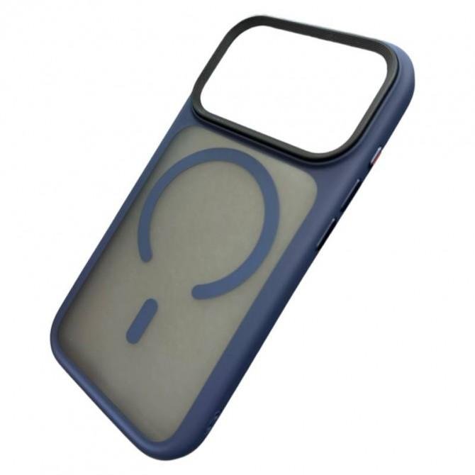 Чехол Matt Soft Frame Case для iPhone 17 Pro Max Синий-2