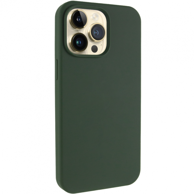 Силиконовый чехол для iPhone 14 Pro Max Cyprus Green FULL (NO LOGO)-1
