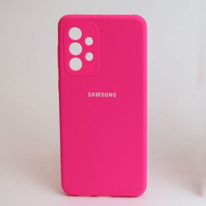 Чехол Original Soft Case Samsung A336 Galaxy A33 Ярко Розовый FULL