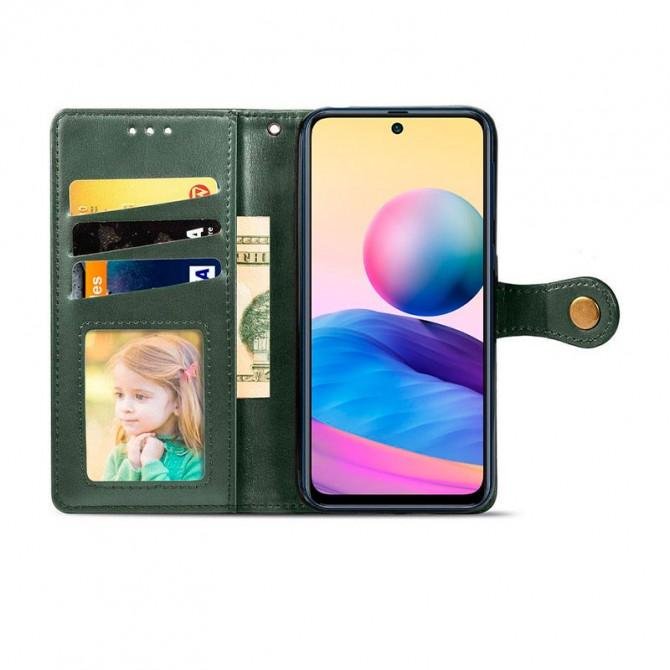 Чехол-книжка GETMAN Gallant for Samsung A22 Green-1