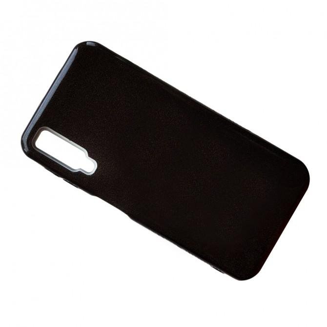 Чехол Silicone 3in1 Блёстки для Samsung A750 Galaxy A7 2018 Чёрный-2