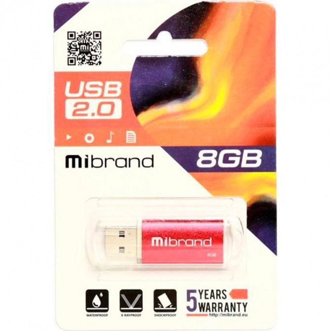 Флеш-накопитель Mibrand USB 2.0 8Gb Coguar Красный-1