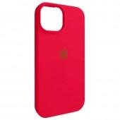 Силиконовый чехол для iPhone 15 Rose Red FULL