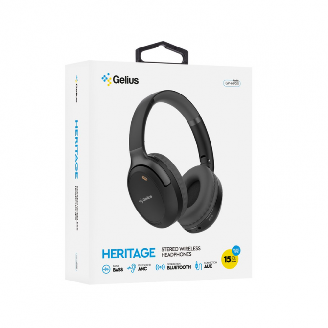 Наушники Bluetooth Headset Gelius Heritage GP-HP011 Black-2