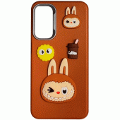 Чехол TPU Leather Toys для Xiaomi Redmi 12C / Poco C55 (Labubu / Brown) Чехол TPU Leather Toys для Xiaomi Redmi 12C / Poco C55 (Labubu / Brown)