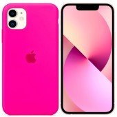 Силиконовый чехол для iPhone 13 Ярко розовый FULL Силиконовый чехол для iPhone 13 Ярко розовый FULL