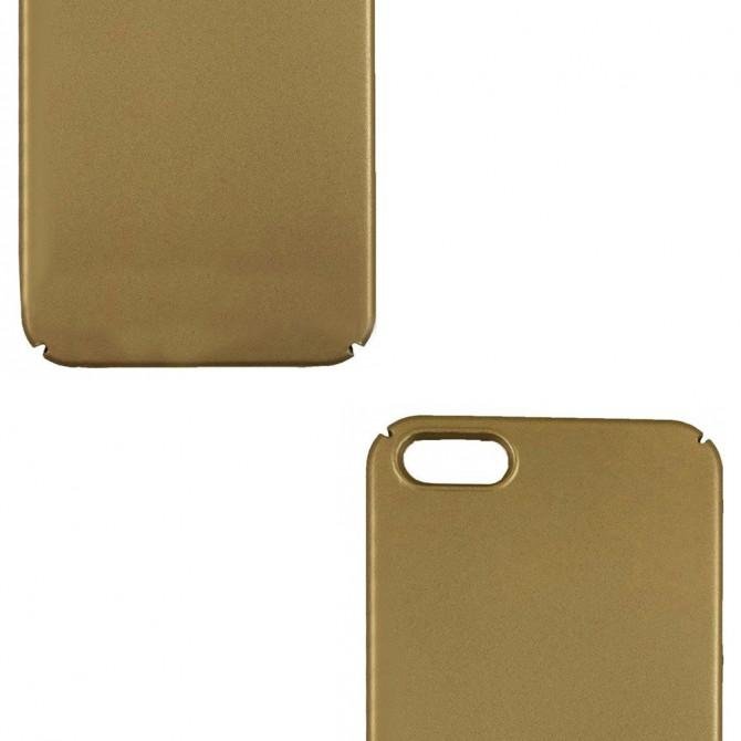 Накладка PC Soft Touch case для iPhone 7 золотой-2