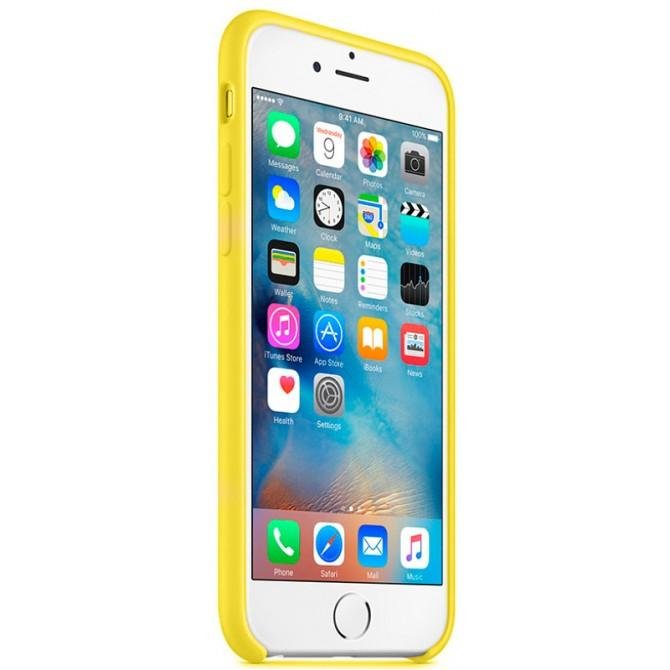 Чохол силіконовий для iPhone 5/5s/SE Жовтий-1