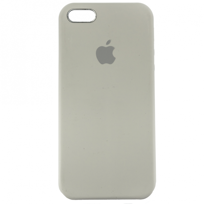 Чехол силиконовый для iPhone 5/5s/SE Пепельно серый-1