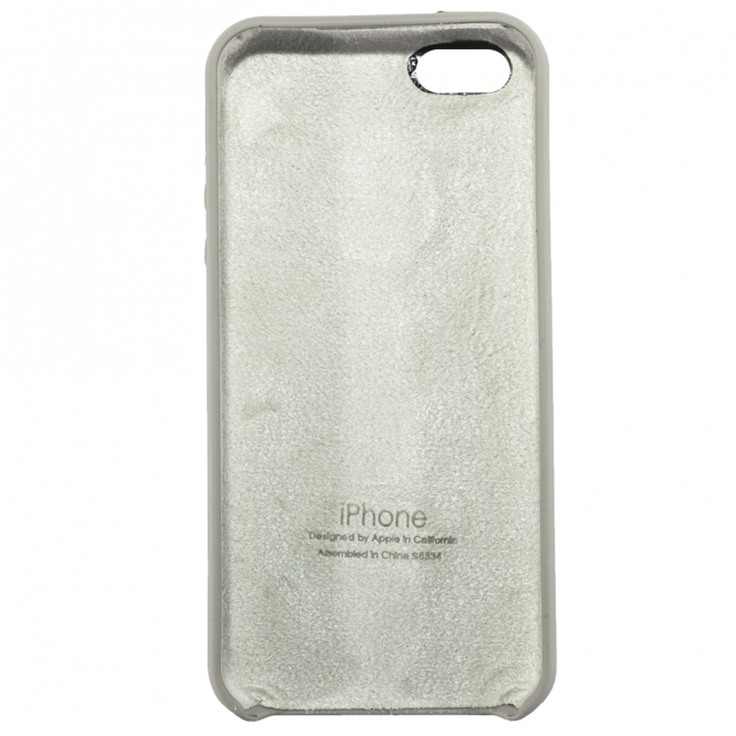 Чехол силиконовый для iPhone 5/5s/SE Пепельно серый-2