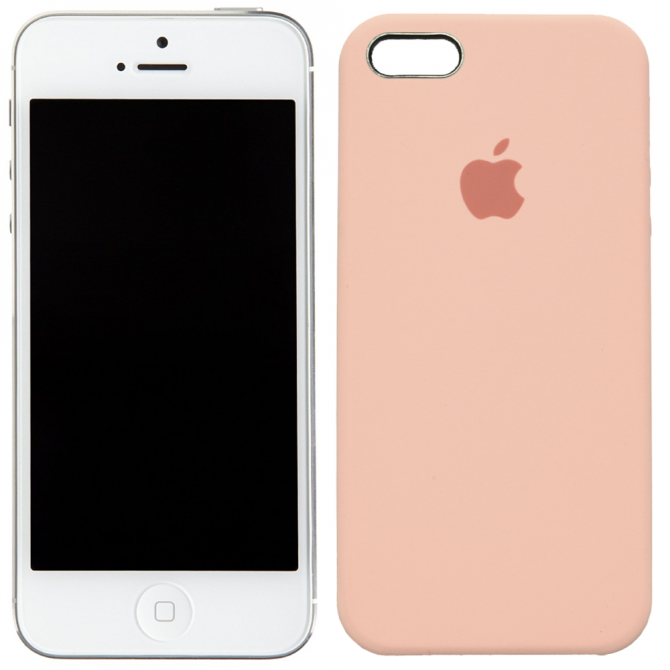 Чехол силиконовый для iPhone 5/5s/SE Розовый
