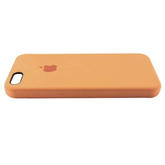 Чохол силіконовий для iPhone 5/5s/SE Світло Помаранчевий-3