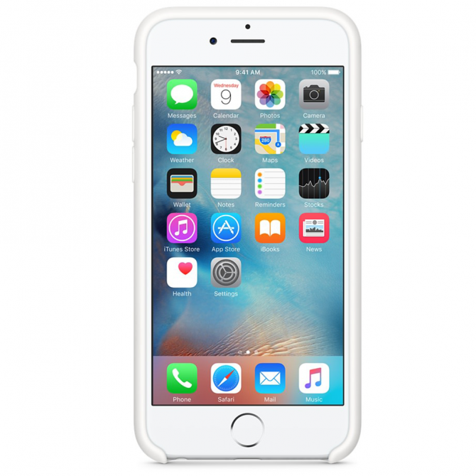 Чохол силіконовий для iPhone 6/6s Plus Білий-1