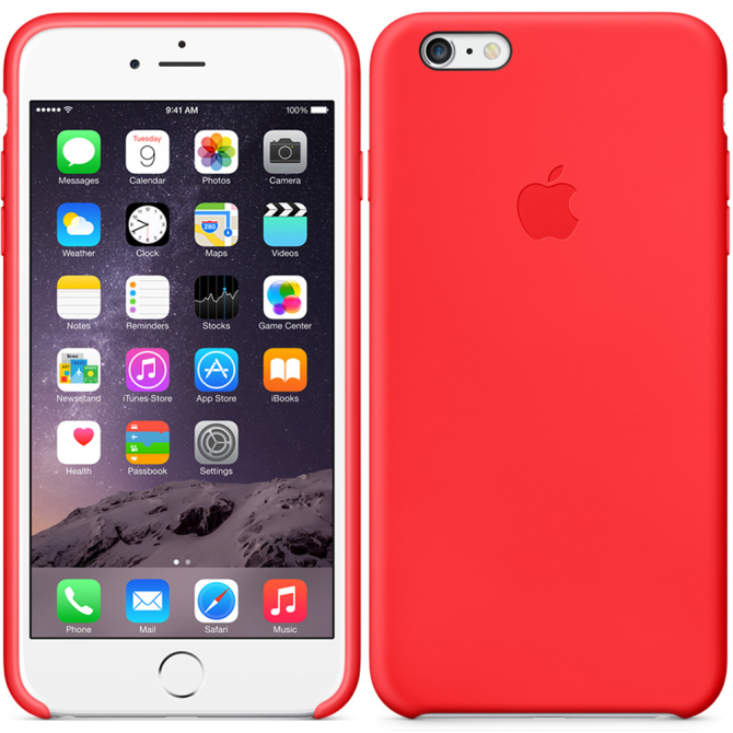 Чохол силіконовий для iPhone 6/6s Plus Червоний