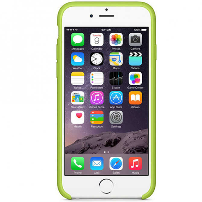 Чохол силіконовий для iPhone 6/6s Plus Оливковий-2