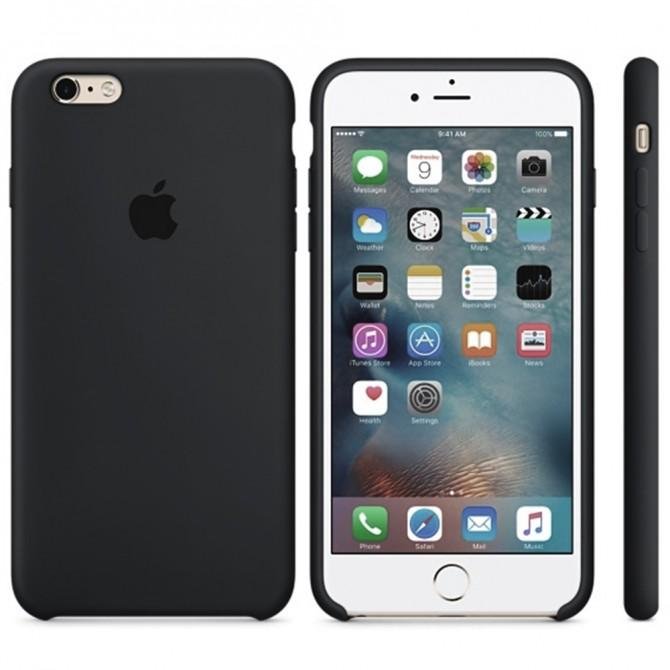 Чохол силіконовий для iPhone 6/6s Plus Чорний-1