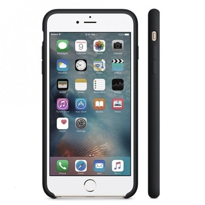 Чохол силіконовий для iPhone 6/6s Plus Чорний-2
