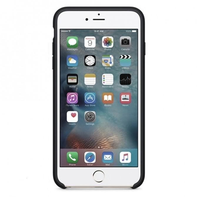 Чохол силіконовий для iPhone 6/6s Plus Чорний-4
