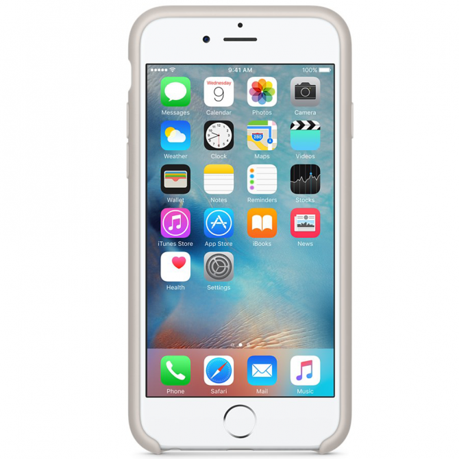 Чехол силиконовый для iPhone 6/6s Бежевый-2