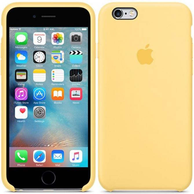 Чехол силиконовый для iPhone 6/6s Желтый