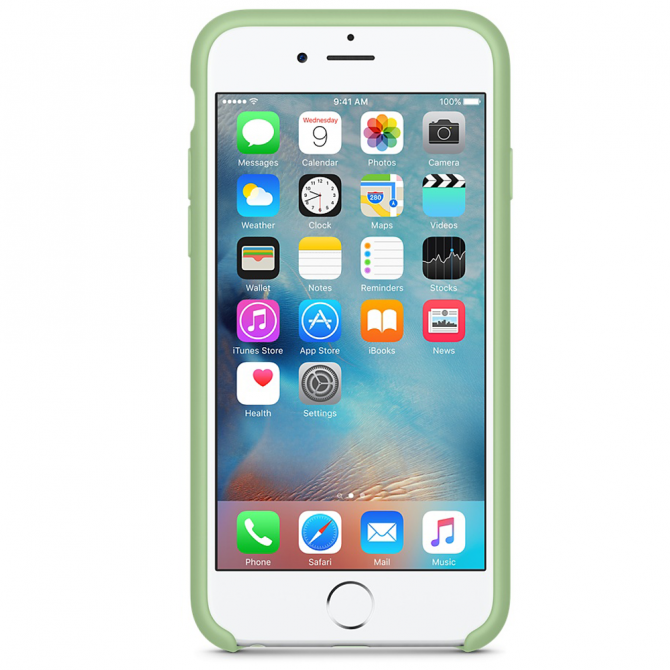 Чехол силиконовый для iPhone 6/6s Зеленый-2