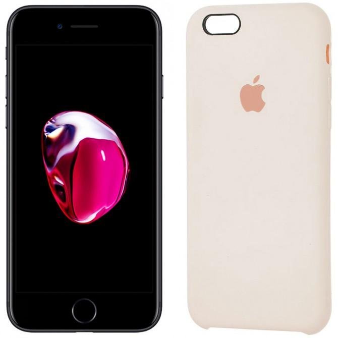Чехол силиконовый для iPhone 6/6s Молочный