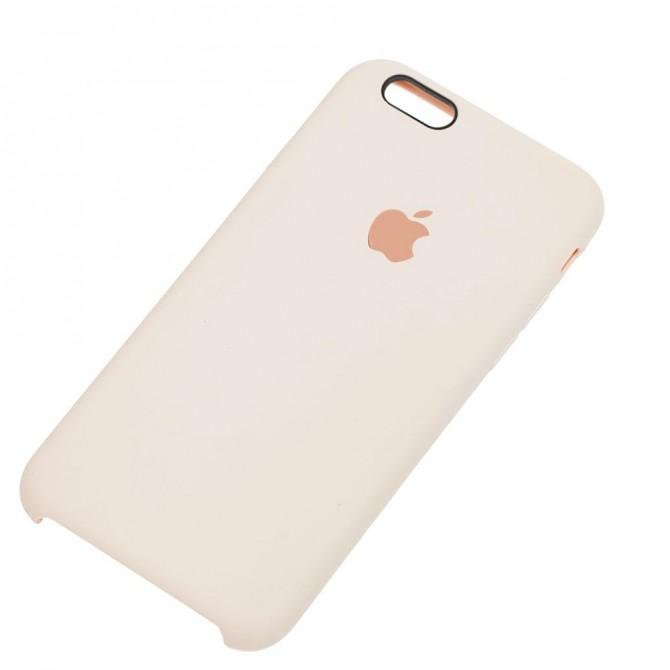 Чехол силиконовый для iPhone 6/6s Молочный-2