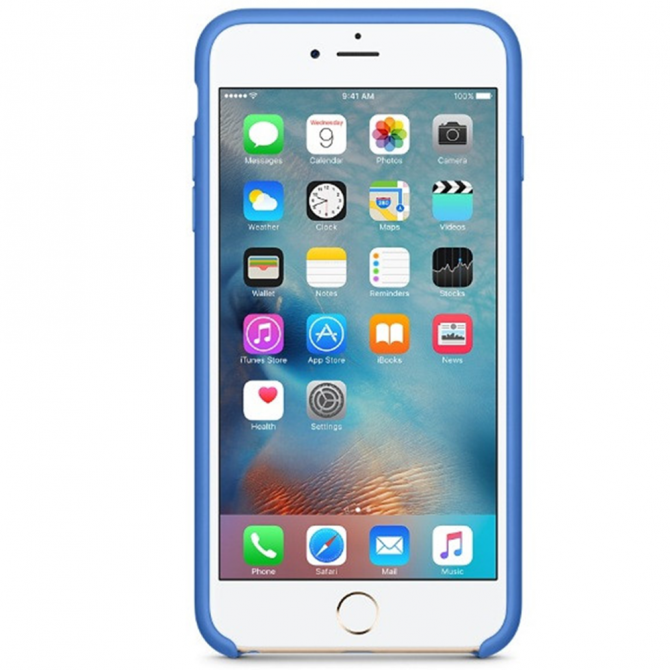 Чехол силиконовый для iPhone 6/6s Морской синий-2