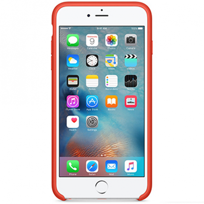 Чехол силиконовый для iPhone 6/6s Оранжевый-2