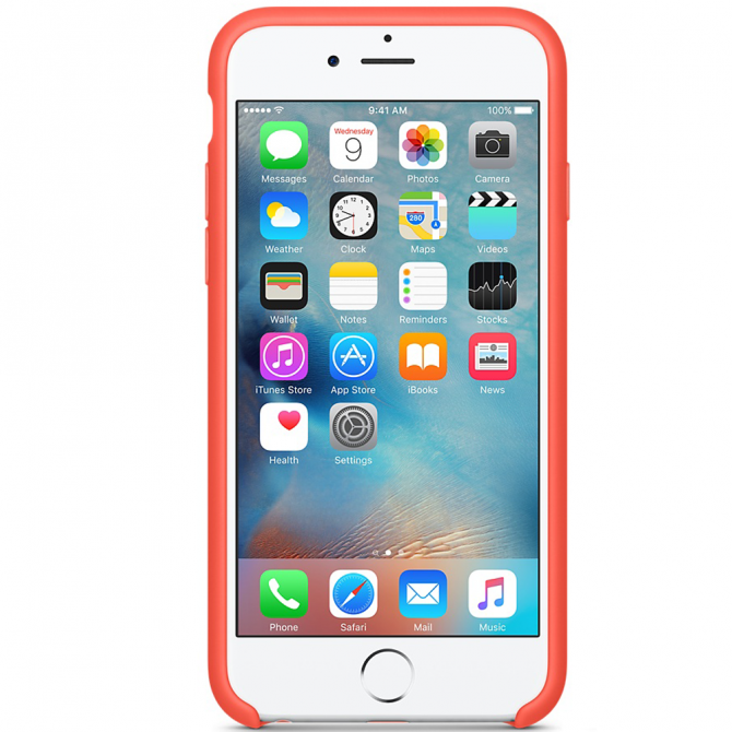 Чехол силиконовый для iPhone 6/6s Персиковый-2