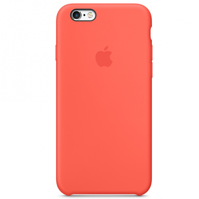 Чехол силиконовый для iPhone 6/6s Персиковый-3