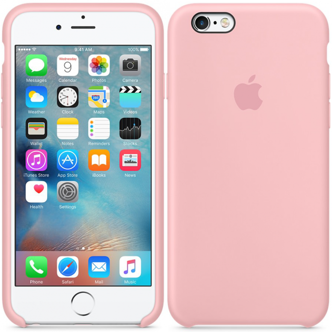 Чехол силиконовый для iPhone 6/6s Розовый