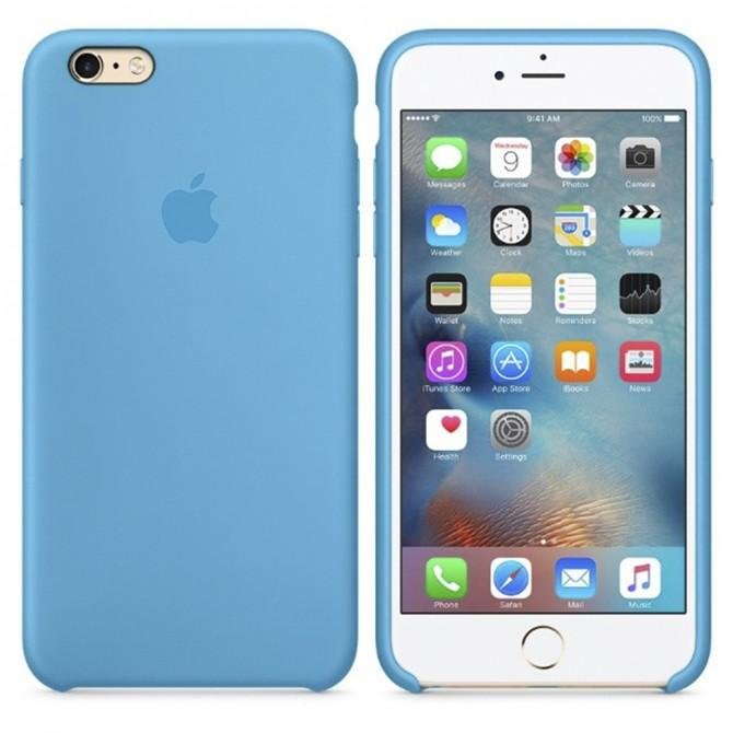 Чехол силиконовый для iPhone 6/6s Светло Голубой