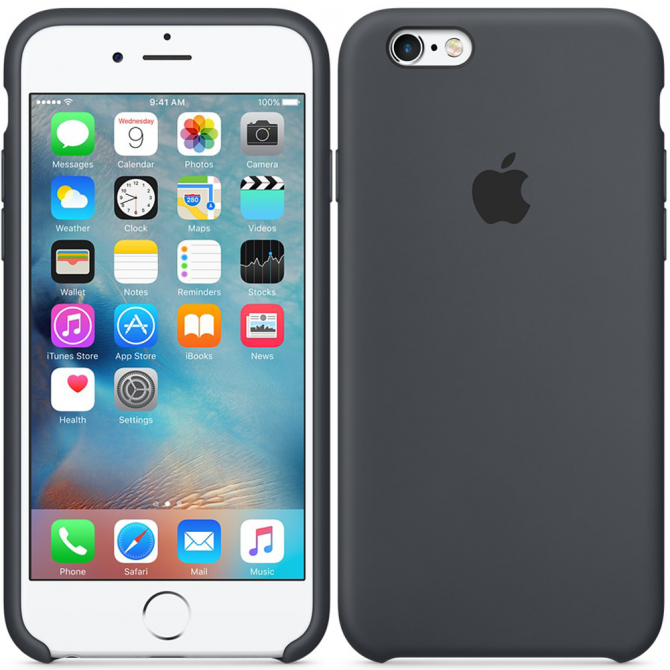 Чехол силиконовый для iPhone 6/6s Светло Серый