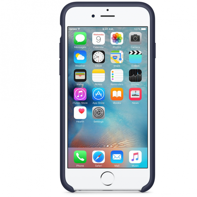 Чехол силиконовый для iPhone 6/6s Темно Синий-1