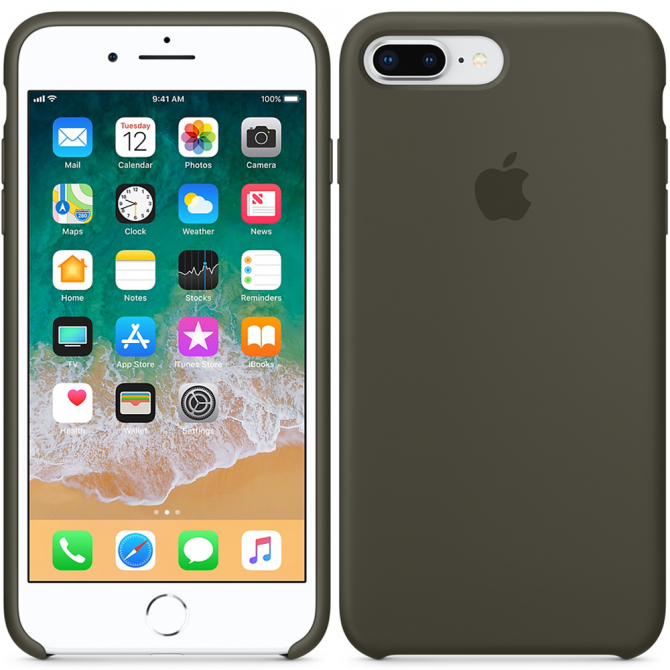 Чохол силіконовий для iPhone 7/8 Plus Блакитний