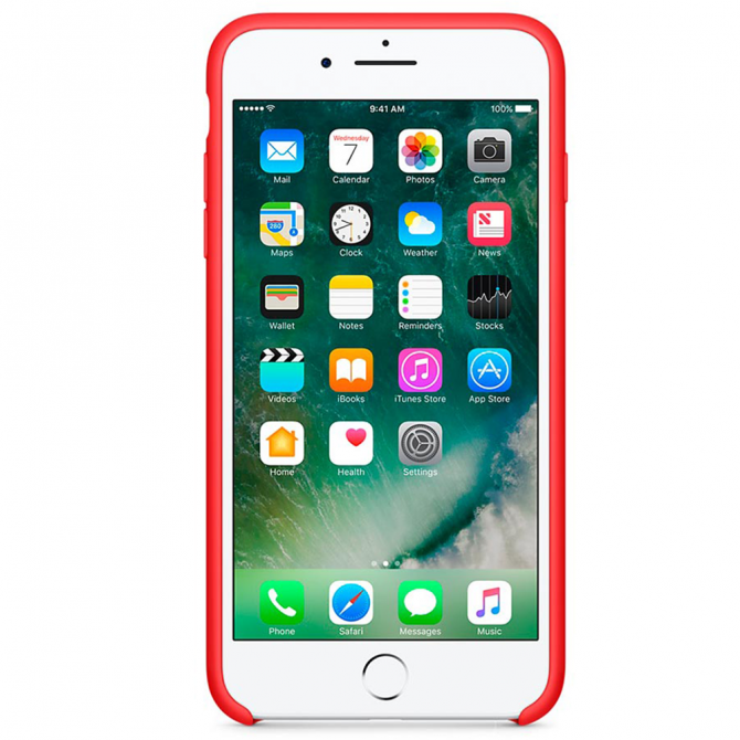Чохол силіконовий для iPhone 7/8 Plus Червоний-1