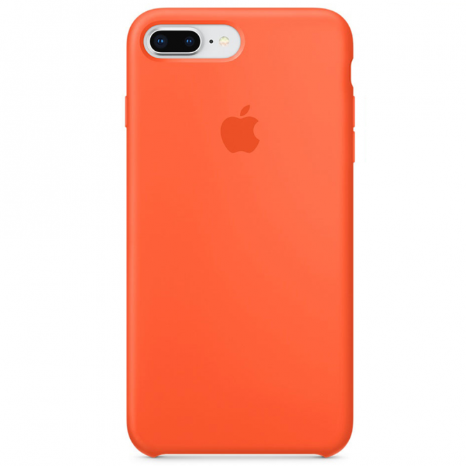 Чохол силіконовий для iPhone 7/8 Plus Помаранчевий-3