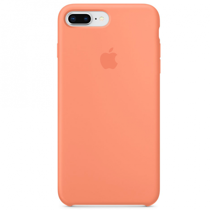 Чехол силиконовый для iPhone 7/8 Plus Светло оранжевый-1