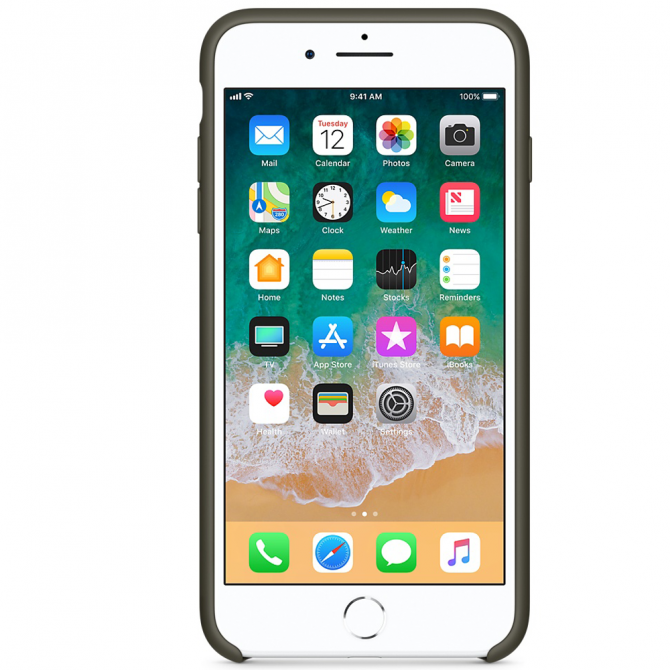 Чехол силиконовый для iPhone 7/8 Plus Серый-1