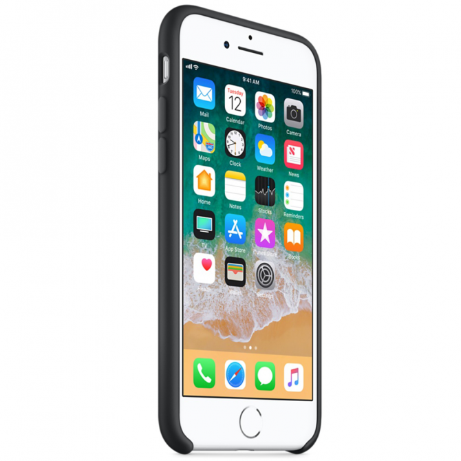 Чохол силіконовий для iPhone 7/8 Plus Чорний-2