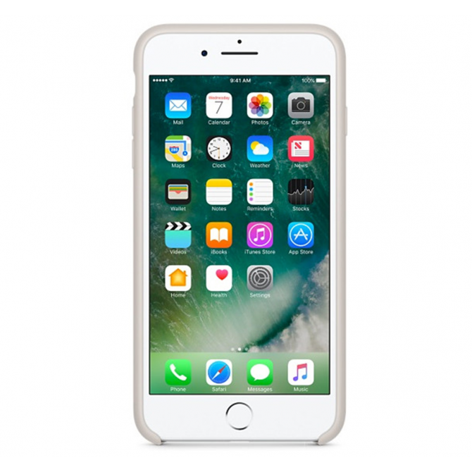 Чехол силиконовый для iPhone 7/8 Молочный-3